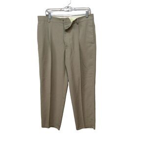 KENNETH Cole Reaction Mens Slacks Size 34x32 Khaki Polyester